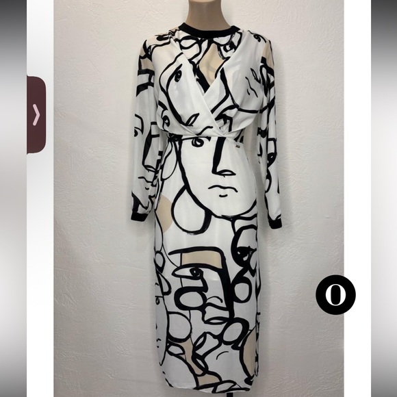 NWOT Armani Exchange Black/White Dress - Picture 1 of 7